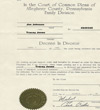Ukrainian certified translation of divorce decree, certificate